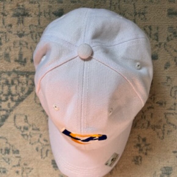 🧡3/15 Mirae LA Rams White Hat Cap Adjustable - Picture 6 of 7